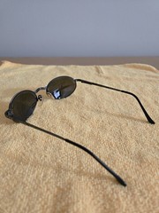 Vintage Retro Mens Revo 1111/011 H20 Sunglasses Gunmetal Python Pattern Frame