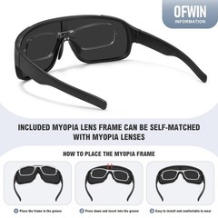 Polarized Cycling Sports Sunglasses for Men Women UV Protection Fishing Bike
