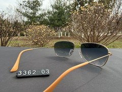 Ray-Ban RB3362 Cockpit Sunglasses, Gold Frame, Blue Gradient G-15 Lens