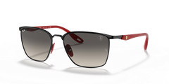 Ray-Ban RB3673M Scuderia Ferrari Matte Black/Grey Gradient 56 mm Sunglasses
