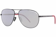 Porsche Design P8651 P/8651 A Black Pilot Sunglasses 63mm