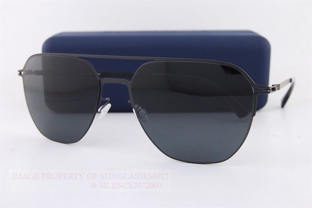 Brand New MYKITA Sunglasses AMOS C002 Black/Dark Grey Solid For Men