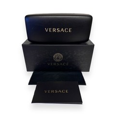 Versace VE 2199 1252/4T Sunglasses Brown Havana Gray Gold Mirror with Case