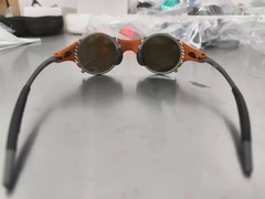 Oakley X-Metal Mars Leather Edition – Avant-garde Gorpcore-style Polarized Blue*