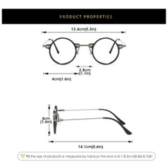 New Men Women Round Photochromic Reading Glasses Outdoor Personality Sunglasses