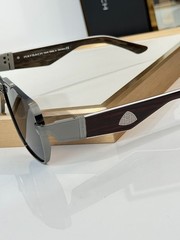 Maybach THE KING IV Luxury Sunglasses Gunmetal Silver Gray Lens Aviator