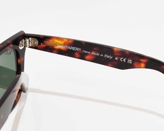 Ray-Ban RB2140 Original Wayfarer Classic Polished Tortoise Frame Green Lens 50mm