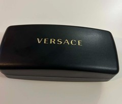 Versace Womens Sunglasses Black with Logo Chain