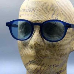 Johnny Depp sunglasses solid acetate glasses handmade blue sunglasses unisex