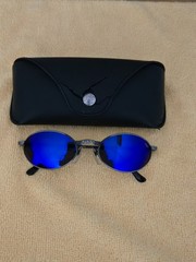 Vintage Retro Mens Revo 1111/011 H20 Sunglasses Gunmetal Python Pattern Frame
