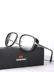 Tony Stark Sunglasses Man Woman Steampunk Sun Glasses Male Vintage Gradient Red