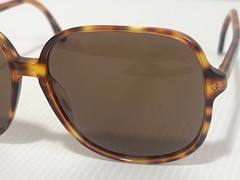 Giorgio Armani Sunglasses Tortoiseshell Pattern Made In Italy Brown Lenses