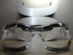 MOTORCYCLE Day Riding Padded Safety Protective SUN GLASSES GOGGLES Clear Lens