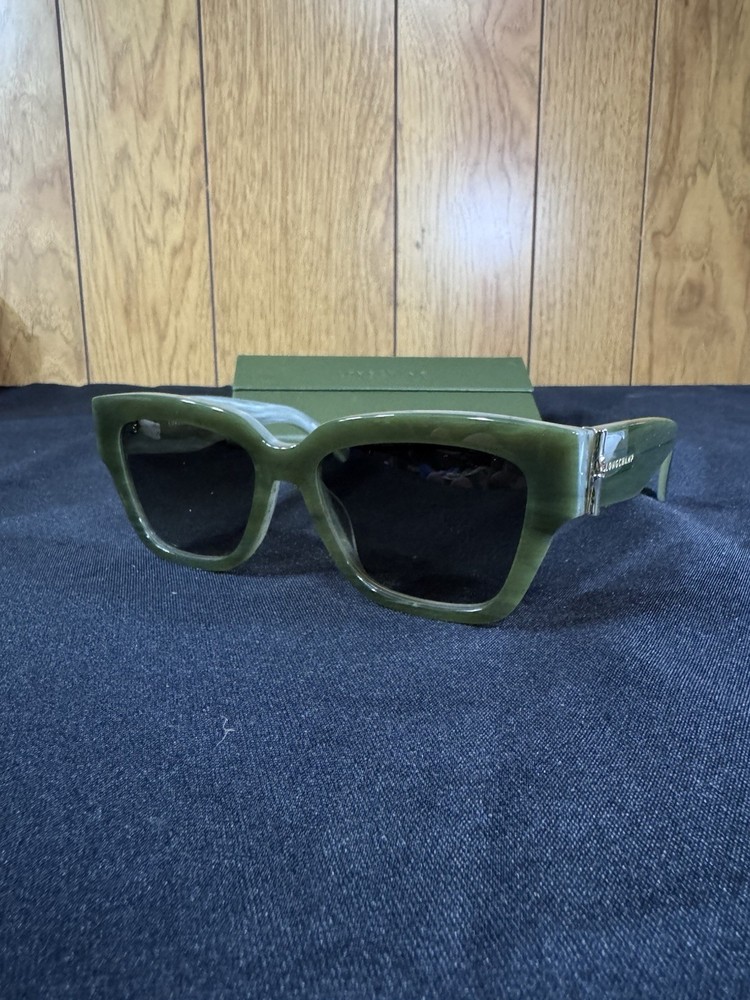 Longchamp Sunglasses Sage Rectangular LO745S 305 53-17-140 New With Case/Cloth