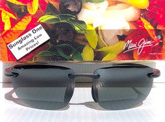 NEW Maui Jim HOOKIPA ULTRA Matte Black POLARIZED Grey Lens Sunglass 676-02