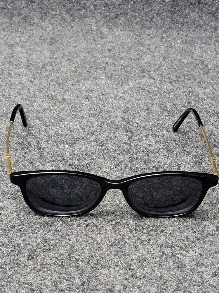 Sunglasses Unisex Adults Black Square Slim Metal Plastic Frame FM17016 3JX1124