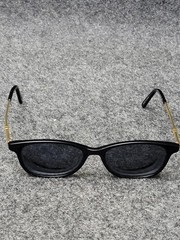 Sunglasses Unisex Adults Black Square Slim Metal Plastic Frame FM17016 3JX1124