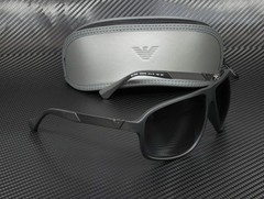 EMPORIO ARMANI EA4029 50638G Black Square 64 mm Men’s Sunglasses