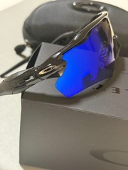 Oakley OO9208 Sunglasses Radar EV Path Polished Black Frames Blue Lens Sporty
