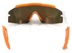 New BOLLE AEROMAX Sunglasses | 12273 Matte White Orange / TNS Fire Lens