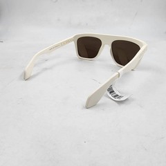 Gucci Logo-Cutout Acetate Rectangle Sunglasses Men’s Matte Solid White
