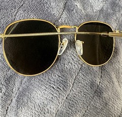 Ray-Ban RB3447 Round Metal Gold Color Sunglasses 53-18-138 Italy *Read*