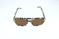WMP Sydney Beige Tort Sq Polorized Sunglasses 1099 CRMBRW 54-20-144 B:44