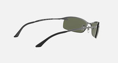 Ray-Ban RB3183 004/9A 3P 63-15 Gunmetal Sunglasses with Green Gradient Lens NEW