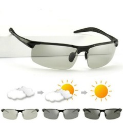 Aluminum HD Polarized Photochromic Sunglasses Men Driving Sport Outdoor Glasses