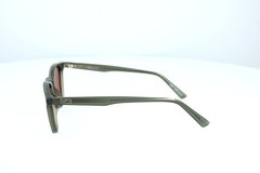 WMP Rowan Crystal Sage Round Polarized Sunglasses 1091 GRNBRW 52-21-137 B:44