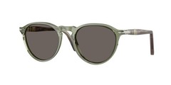 PERSOL PO3286S 1226B1 Transparent Green Dark Grey 53 mm Unisex Sunglasses