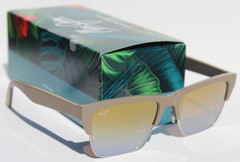 MAUI JIM Perico POLARIZED Sunglasses DGS853-24F Silver Mink/Gold Mirror NEW
