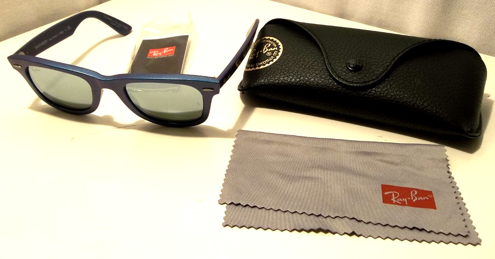 Ray-Ban Wayfarer Cosmo Mercury Blue/Purple Color Changing Iridescent RB2140 6113