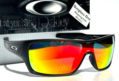 NEW Oakley TURBINE ROTOR Matte Black POLARIZED Galaxy Ruby Lens Sunglass 9307