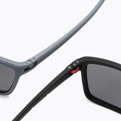 Unisex Polarized Square Sunglasses Lightweight TR90 Frame UV400 Protection-Brown