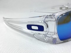 Oakley OO9096-03 FUEL CELL Matte transparent /Blue Polarized Sunglasses