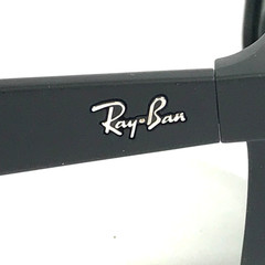 Ray-Ban Sunglasses RB2132 NEW WAYFARER 622/30 Black Rubber w Silver Flash 55 mm