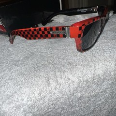 RARE Von Zipper Fulton Tony Stark IRON MAN 2 Sunglasses Red Black Checkered