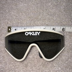 Vintage White Oakley Factory Pilot Sunglasses