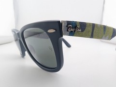 Ray-Ban Sunglasses, Wayfarer RB 2140 6061/40 3N Matte Blue, 50-22-150, Italy