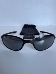 MINT Vintage 90s Oakley A-Wire Sunglasses Gen 1 Dark Pewter USA Oval Wrap