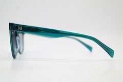 Hickmann HIY9005 Green Gold Oval Sunglasses New