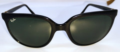 Vintage BAUSCH & LOMB RAY-BAN Black Sunglasses Frame France Nylon Green Lens