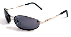 NWT Vintage 90’s Rectangle Metal Designer Sport Sunglasses (S. Silver)