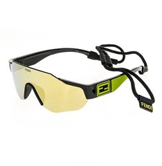 FENDI SPORT Baguette 40088 Black Gold Wrap Lanyard Mask Sunglasses FE40088U-Y
