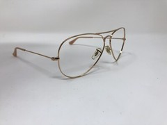 RAY BAN SUNGLASSES FRAME ITALY METAL AVIATOR RB3025 001/3F Gold 58mm UW31