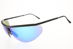 VINTAGE GARGOYLE LEGENDS SUNGLASSES BLACK MATTE MIRROR METAL MADE IN USA