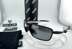 OAKLEY BADMAN X METAL DARK CARBON BLACK IRIDIUM POLARIZED SUNGLASSES OO6020-01