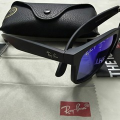 Ray-Ban Classic Polarized sunglasses Justin RB4165 622 55 Blue Lens Black Frame