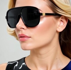 Square Celebrity Fashion Disign Big Flat Single Lens Sunglasses Classic Gkasses